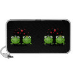 Frog Couple with hearts. PC Speakers