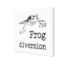 frog diversion toile tendue sur châssis