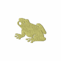 Frog embroidered design embroidered shirt