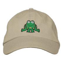 Frog Embroidered Hat
