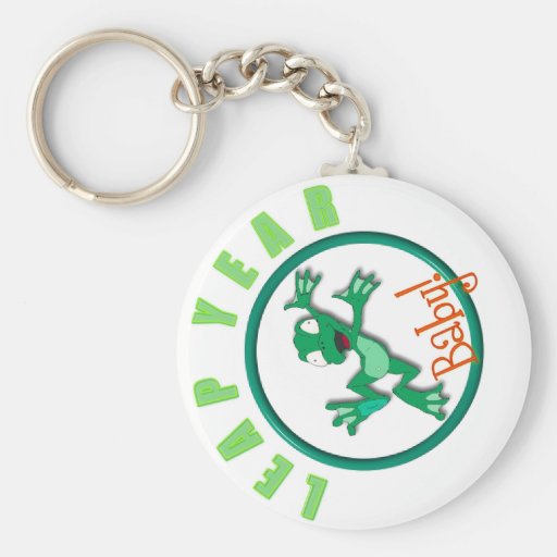frog in a circle keychain