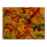 Frog Legs - Abstract Art Post Card