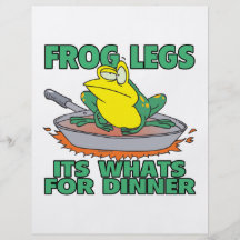 frog legs its whats for dinner full color flyer