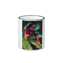 frog on leaf mugs