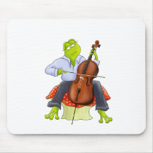 Frog Plays Cello Mouse Pad
