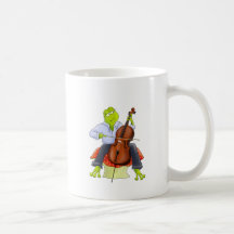 Frog Plays Cello Mug