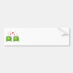 Frog Prince and Frog Princess, with hearts. Bumper Sticker