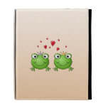 Frog Prince and Frog Princess, with hearts. iPad Case