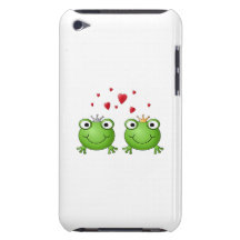 Frog Prince and Frog Princess, with hearts. Barely There iPod Case