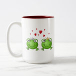 Frog Prince and Frog Princess, with hearts. Coffee Mug