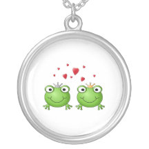 Frog Prince and Frog Princess, with hearts. Jewelry