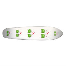 Frog Prince and Frog Princess, with hearts. Skate Board Decks
