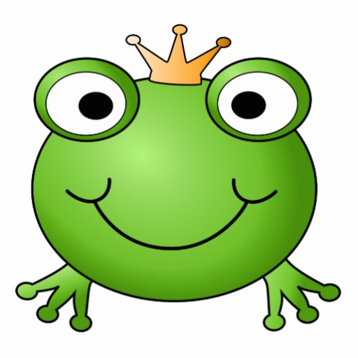 Frog Prince. Happy Frog. Photo Cut Outs