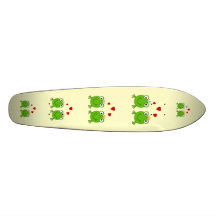 Frog Princess and Frog Prince, with hearts. Skateboard Decks