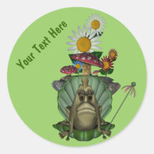 Frog Princess On Throne Cute Sticker