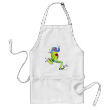 Frog Spring Green Apron