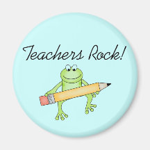 Frog Teachers Rock Tshirts and Gfits Magnets
