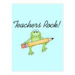 Frog Teachers Rock Tshirts and Gfits Post Card
