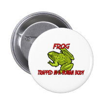 Frog trapped in a human body pin