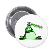 Frog whatever pinback button