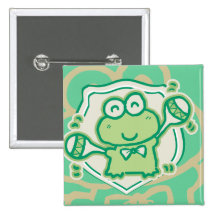 Frog with Maracas Tshirts and Gifts Pins