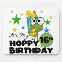 Froggie Hoppy 16th Birthday Mousepads