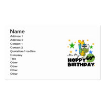 Froggie Hoppy 60th Birthday Business Cards