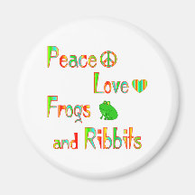Frogs and Ribbits Refrigerator Magnets