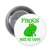 Frogs Make Me Happy Pin