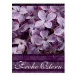 Frohe Ostern Lilacs postcards