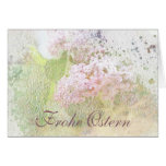 Frohe Ostern Textured Lilacs Card cards