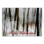 Frohe Weihnachten Deer Abstract Card