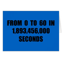From  0 to 60 in seconds cards