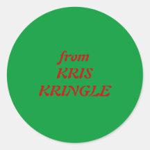 from KRIS KRINGLE Round Stickers