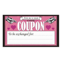 From Me to Mum - One Coupon Business Card