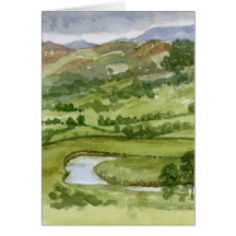"From Muncaster Library Window" Greeting Cards