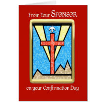From Sponsor at Confirmation Cards