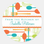From the Kitchen Retro Cooking Utensils Sticker