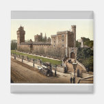From the southeast, Cardiff Castle, Wales rare Pho Magnet