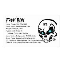 Frost Bite Business Cards