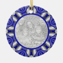 Frosted Holiday Photo Ornament