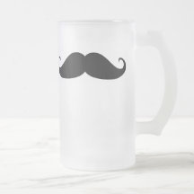 Frosted mug moustache