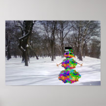 Frosty the Virus in the Snow Poster