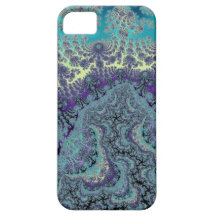 Frothy Ocean Beach Waves Fractal Pattern iPhone 5 Case