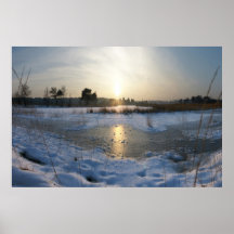 Frozen pond print