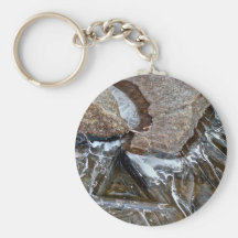 FROZEN WATER BETWEEN ROCKS KEY CHAINS