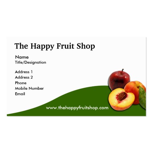 Fruit Fruits Business Cards, 8,200+ Fruit Fruits Busines Card Template