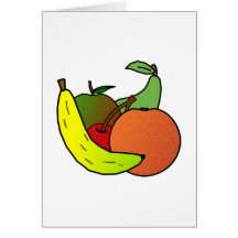 fruit design greeting cards