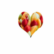 fruit heart, sculpture magnet photo cutouts