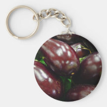Fruit of eggplants keychains